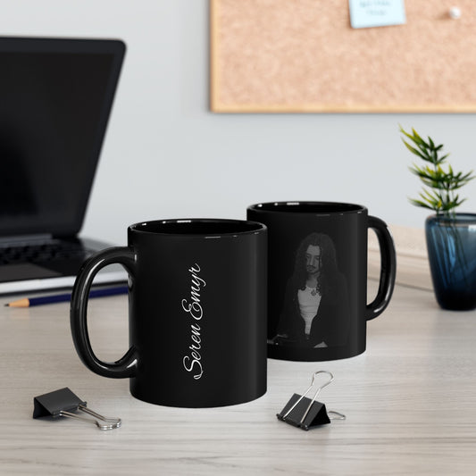 Seren Emyr Black Mug