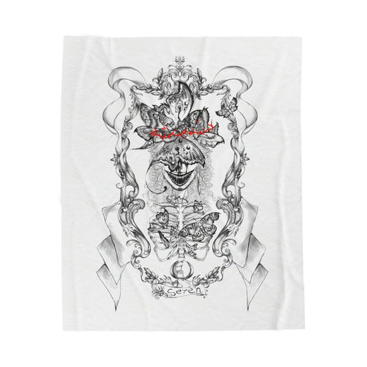 Seren Emyr Skeleton Velveteen Plush Blanket