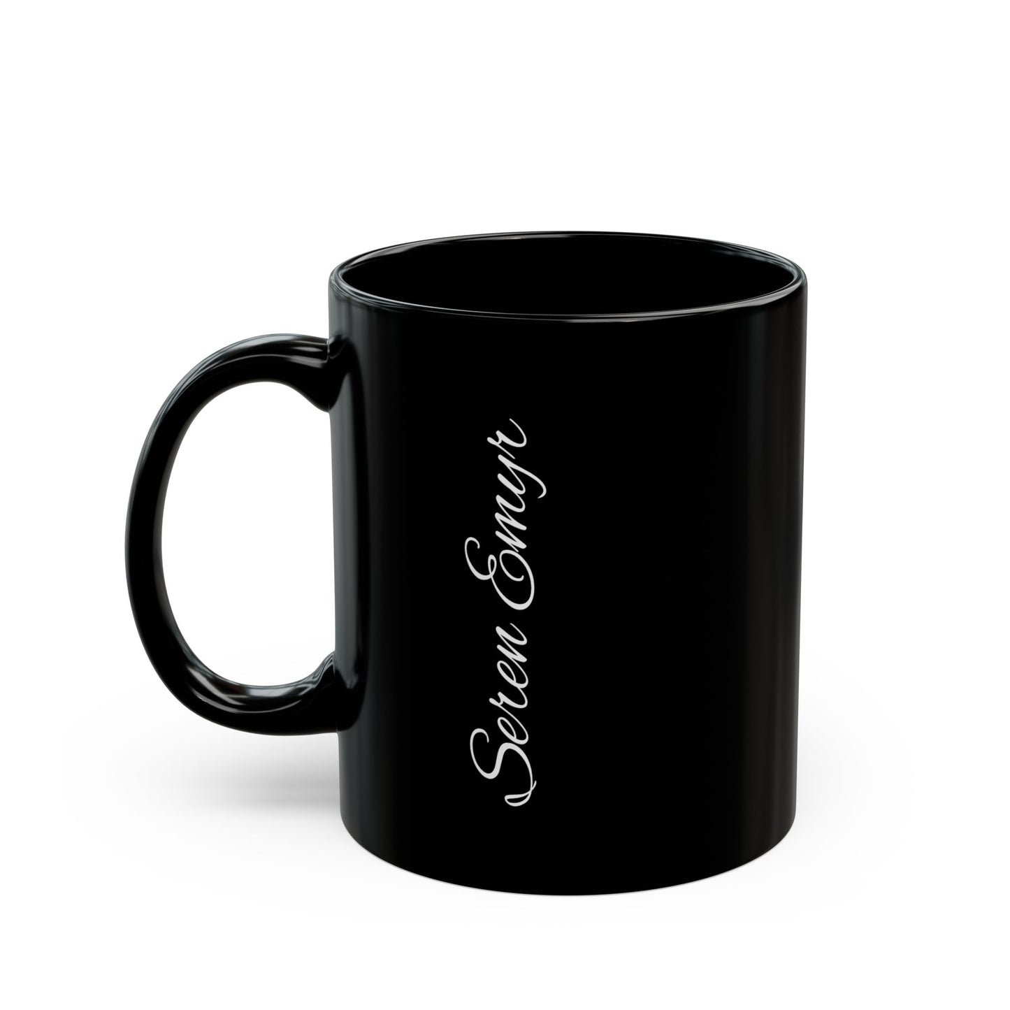 Seren Emyr Black Mug